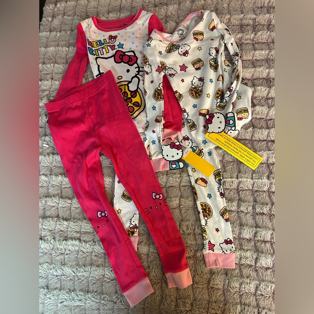 Hello Kitty 4 pc Pajama Set size 4
